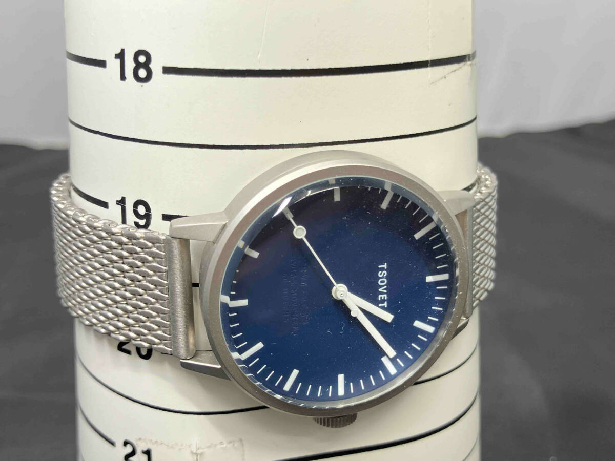 TSOVET ツォヴェト SVT-SC38 腕時計 ユニセックス フェイスカラーブルー系 ブレスシルバー系 ユニセックス腕時計 メンズ レディース_画像4