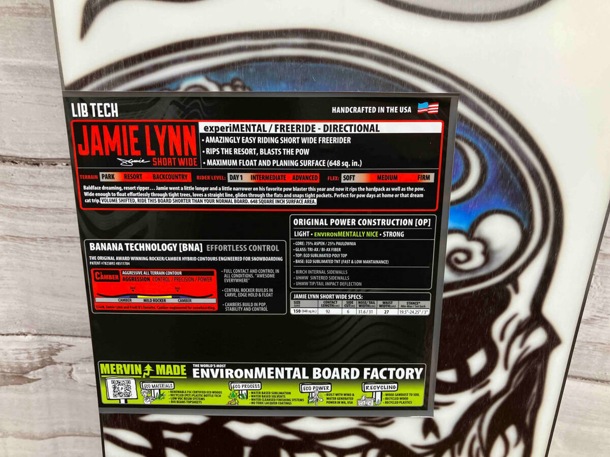 人気 LIBTECH リブテック 2024年モデル JAMIS SHORT WIDE 150 150cm-155cm未満