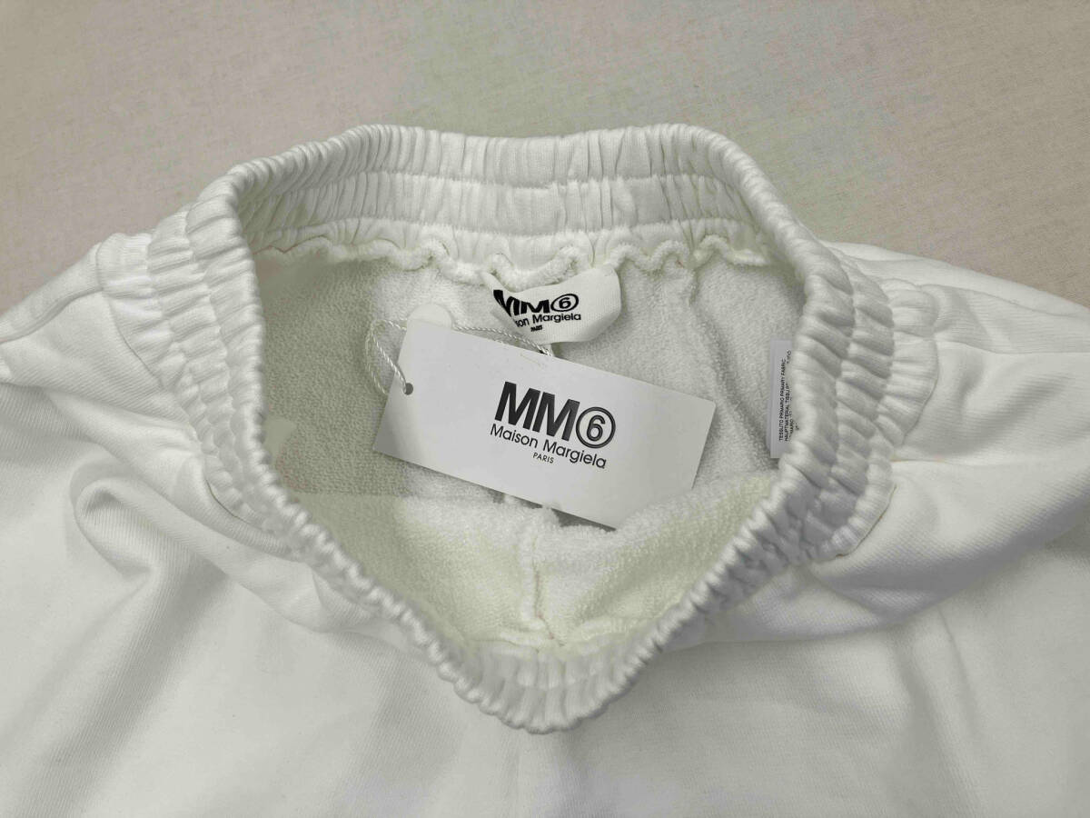 【未使用・タグ付】MM6 エムエムシックス Maison Margiela Paris メゾン マルジェラ スウェット イージーパンツ イタリア製 XS ホワイト_画像3