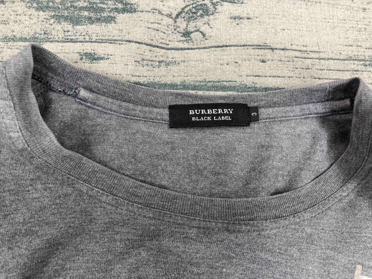 BURBERRY BLACK LABEL バーバリー 半袖Tシャツ Lサイズ 日本製 三陽商会_画像3