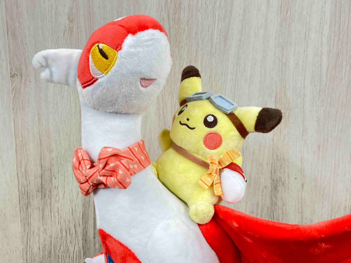 ポケモン ピカチュウ ＆ ラティアス (レッド) マスコットぬいぐるみ ポケットモンスター_画像1