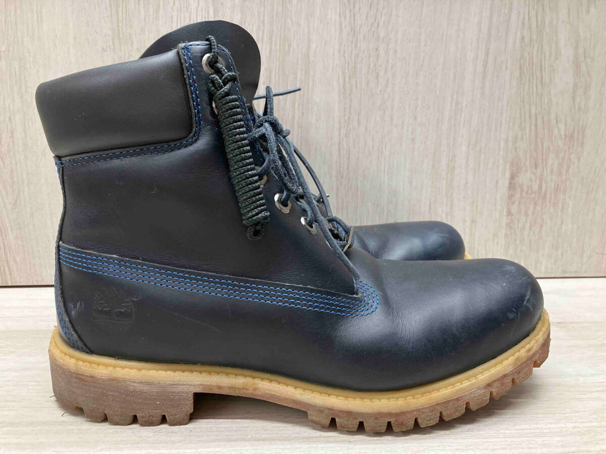 Timberland/ティンバーランド 6インチプレミアムブーツ 6557A スムースレザー ワークブーツ ネイビー サイズ9.5W(約27.5cm）防水 耐久性の画像4