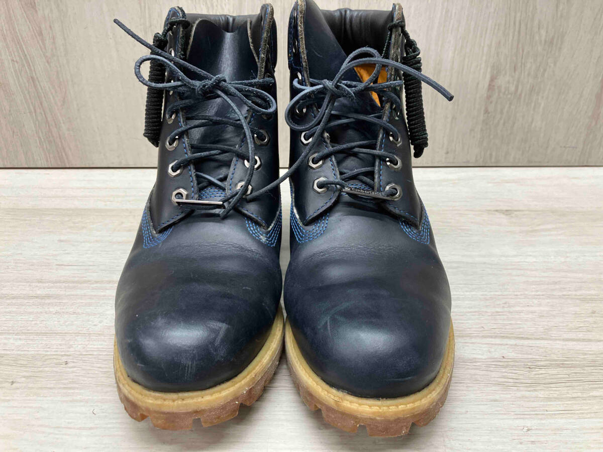 Timberland/ティンバーランド 6インチプレミアムブーツ 6557A スムースレザー ワークブーツ ネイビー サイズ9.5W(約27.5cm）防水 耐久性_画像9