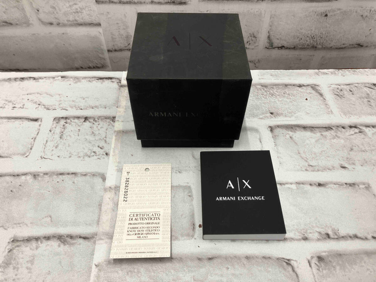 ARMANI EXCHANGE(A／X) ／アルマーニエクスチェンジ／AX2098／アウターバンクス／腕時計／時計／箱・取説付き／風防にシール有り_画像8