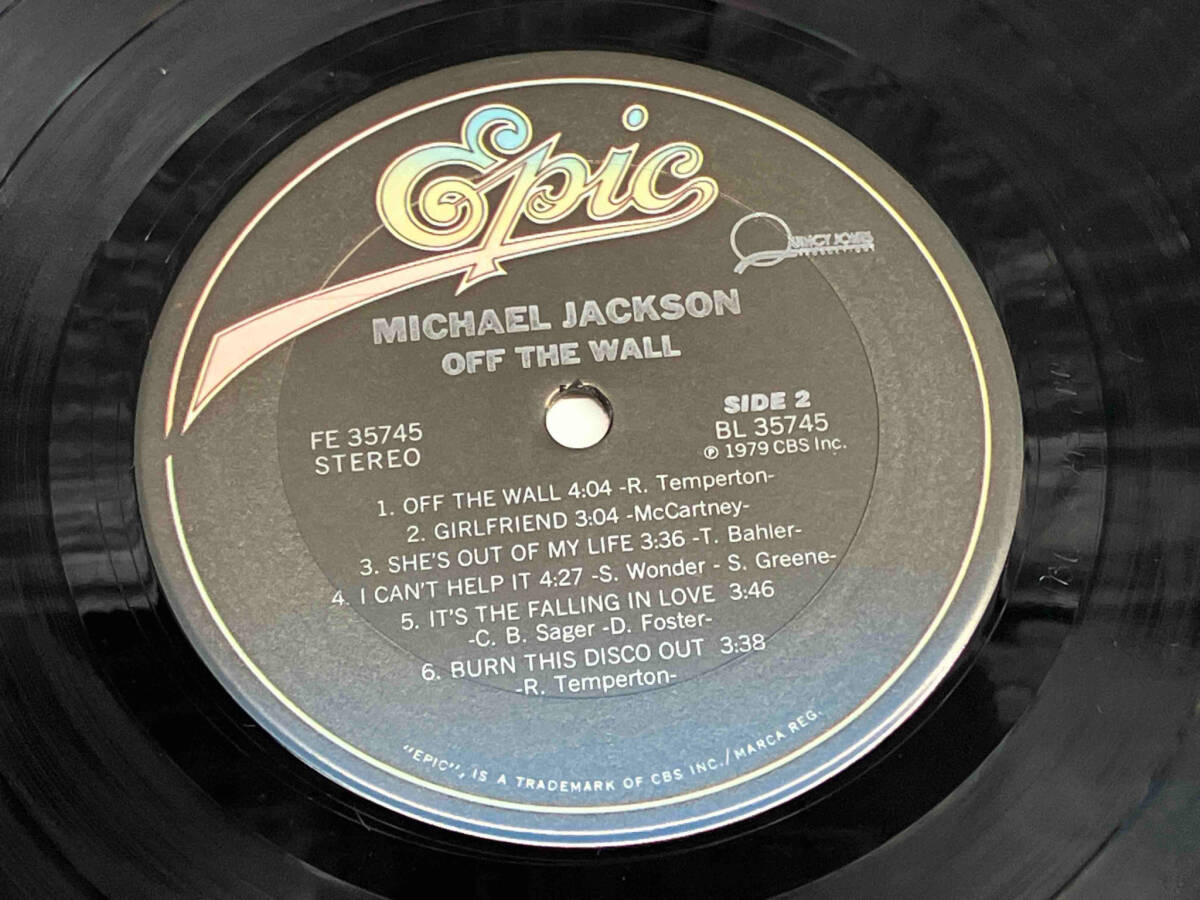 【LP盤】 MICHAEL JACKSON/マイケル・ジャクソン OFF THE WALL FE35745 US盤 店舗受取可の画像9