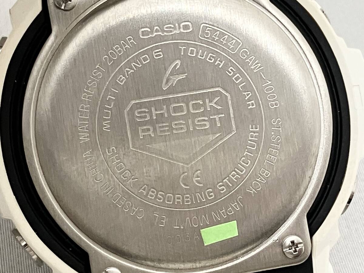 CASIO G-SHOCK GAW-100B-7AJF 時計 カシオ ジーショック デジアナ 黒文字盤 電波ソーラー メンズ 腕時計_画像6