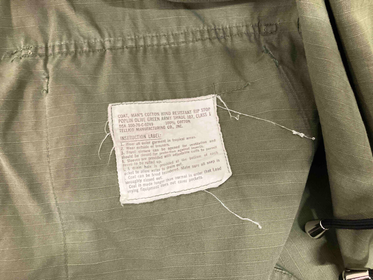 US.ARMY アーミー 70S ジャングルファティーグジャケット 4th S-L その他フィールドジャケット サイズ表記なし_画像4
