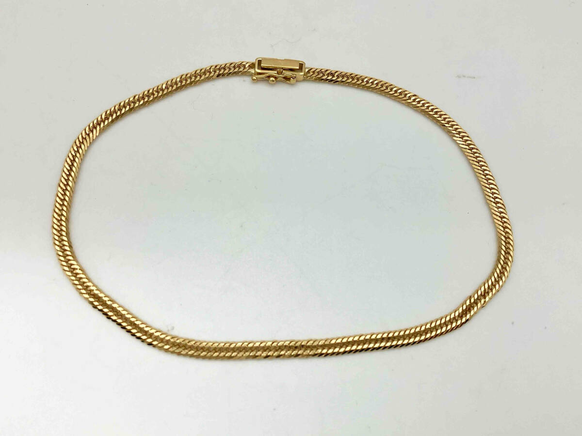 クリスマスツリー特価! K18 12面トリプル喜平/6.3g/23㎝/造幣局刻印有り 店舗受取可 イエローゴールド