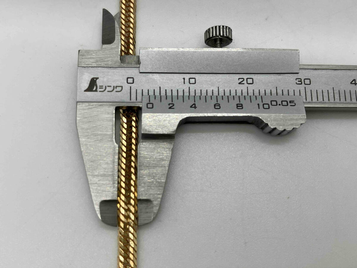 K18 12面トリプル喜平／6.3g／23㎝／造幣局刻印有り 店舗受取可