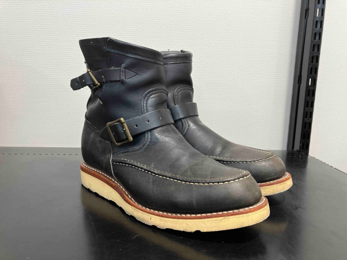 CHIPPEWA チペワ MOC ENGINEER BOOTS BLACKモックエンジニアブーツブラック 革靴 レザーシューズ 97879 9E メンズ made in USA_画像3