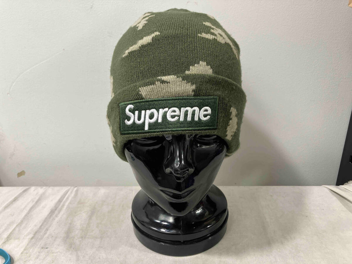 Supreme Box Logo Beanie olive camo オリーブカモボックスロゴ ビーニー シュプリーム_画像1