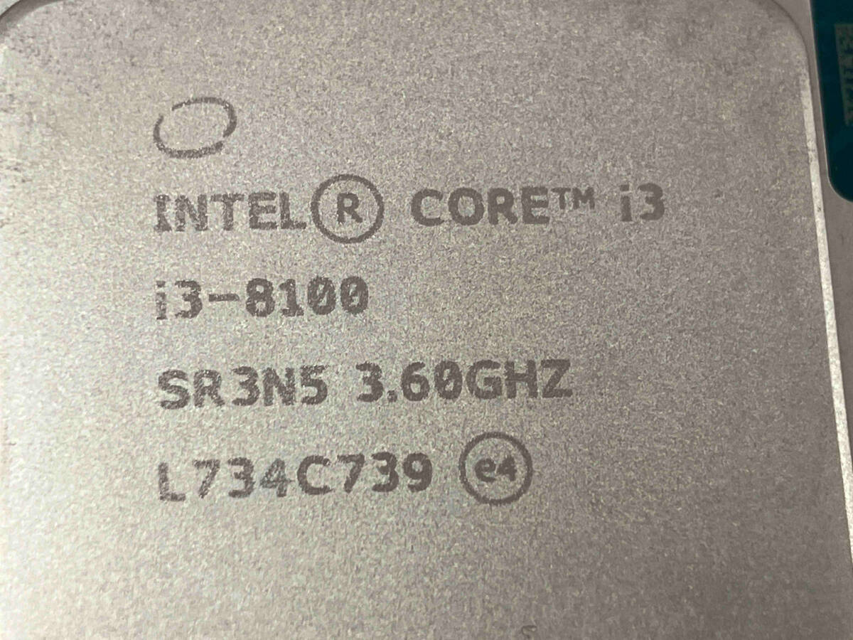 [ present condition goods ] intel Core i3 8100 [3.60GHz] CPU