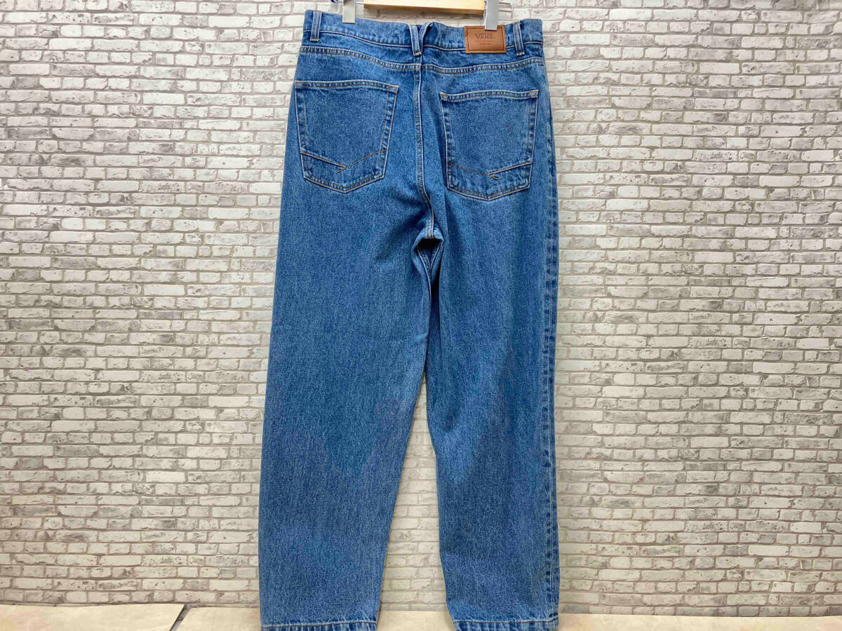 VANS バンズ M WIDE TARERED EMB DENIM PNT 123K1140201 ワッペン テーパード デニムパンツ メンズ L インディゴブルー_画像2