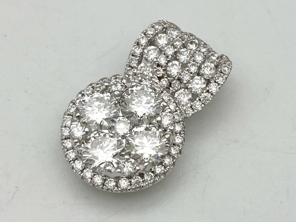 【鑑別カード付き】18KT／ダイヤモンドトップ／1.50ct／2.4g 店舗受取可_画像1