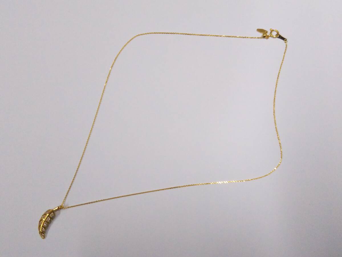 2024 お歳暮【公式】 - 人気ブランド クリーニング済】K18 ゴールド ネックレス 総重量約2.8g 約45cm イエローゴールド