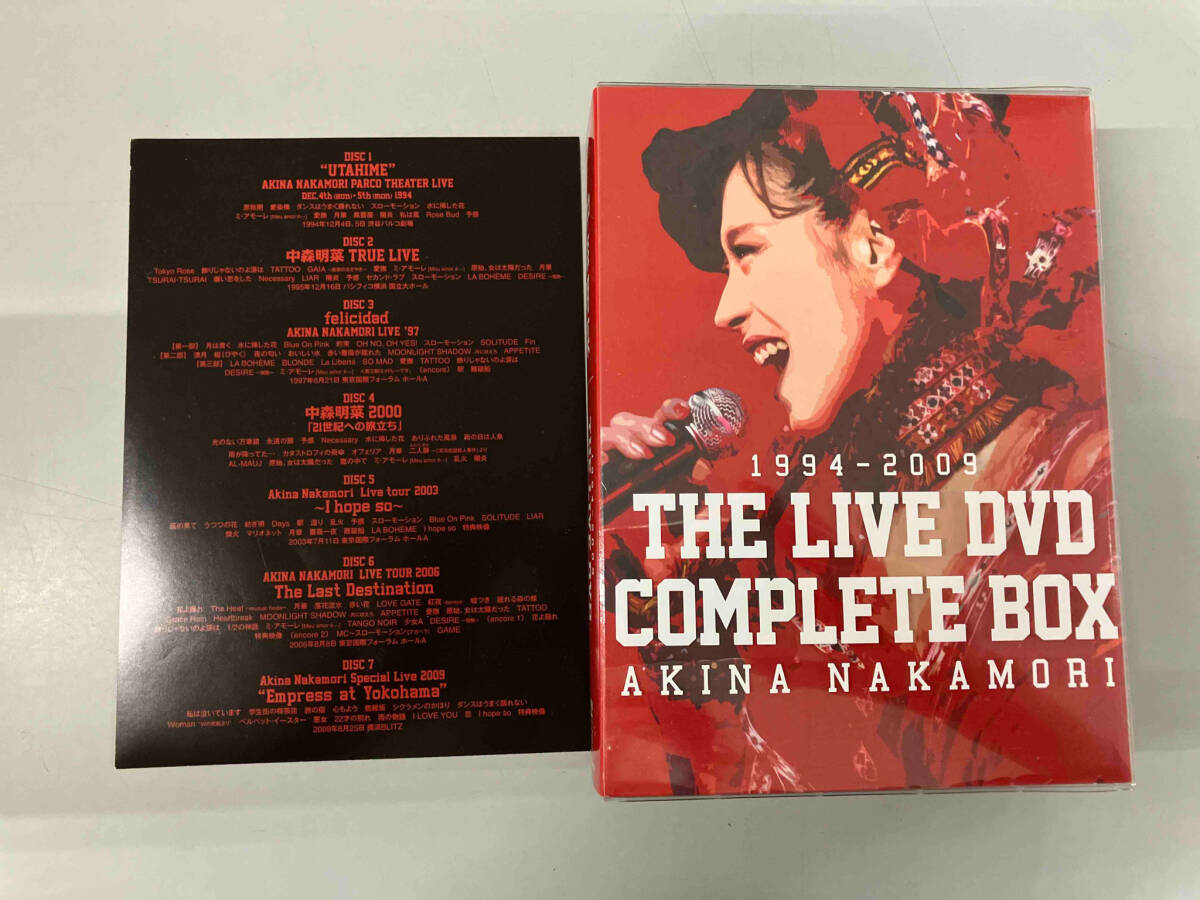 DVD 中森明菜 THE LIVE DVD COMPLETE BOXの画像1