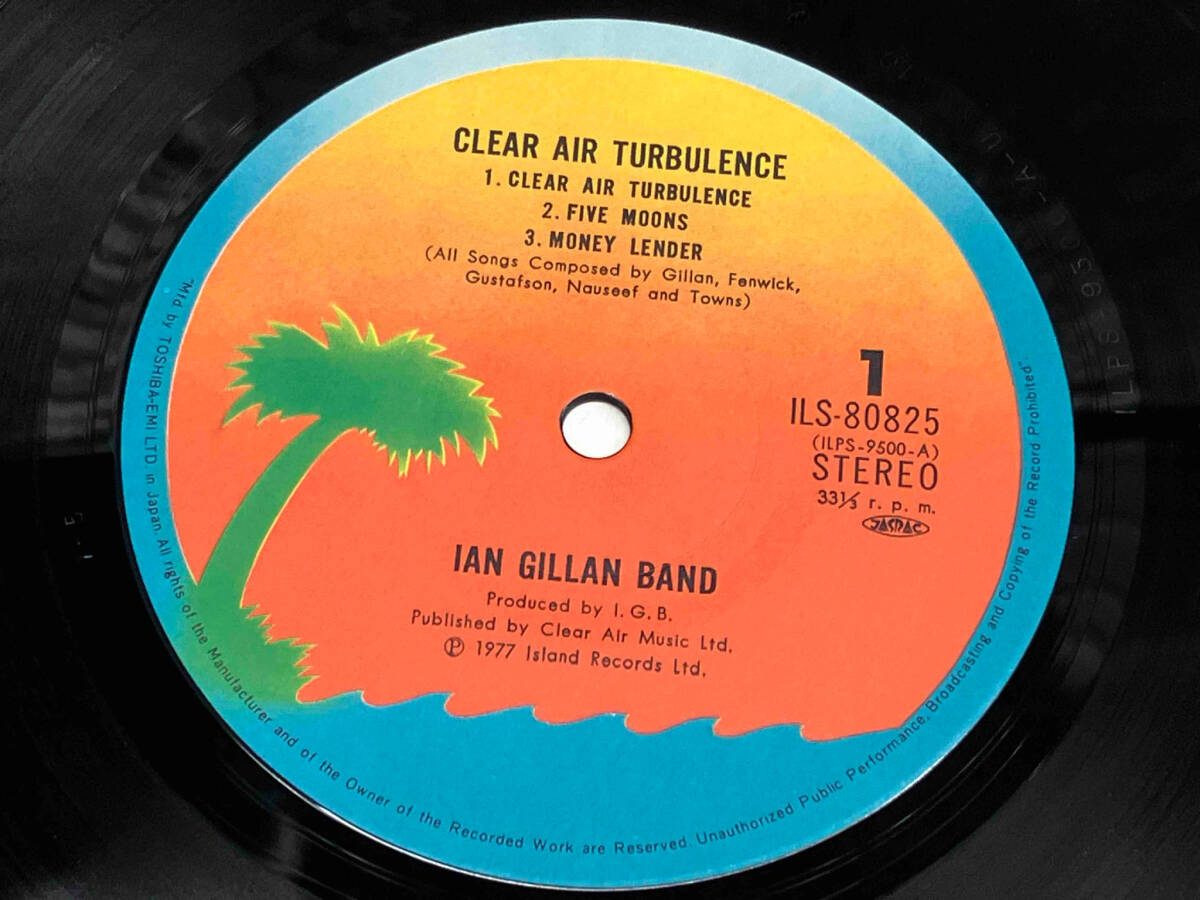 【帯付】IAN GILLAN BAND/イアン・ギラン・バンド 【LP盤】鋼鉄のロック魂/CLEAR AIR TURBULENCE ILS8825の画像4