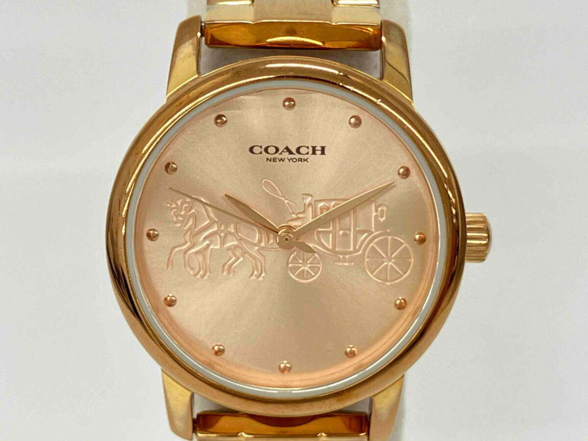 【楽天スーパーセール】 COACH CA.113.7.34.1530 腕時計 クォーツ コーチ ローズゴールド コーチ