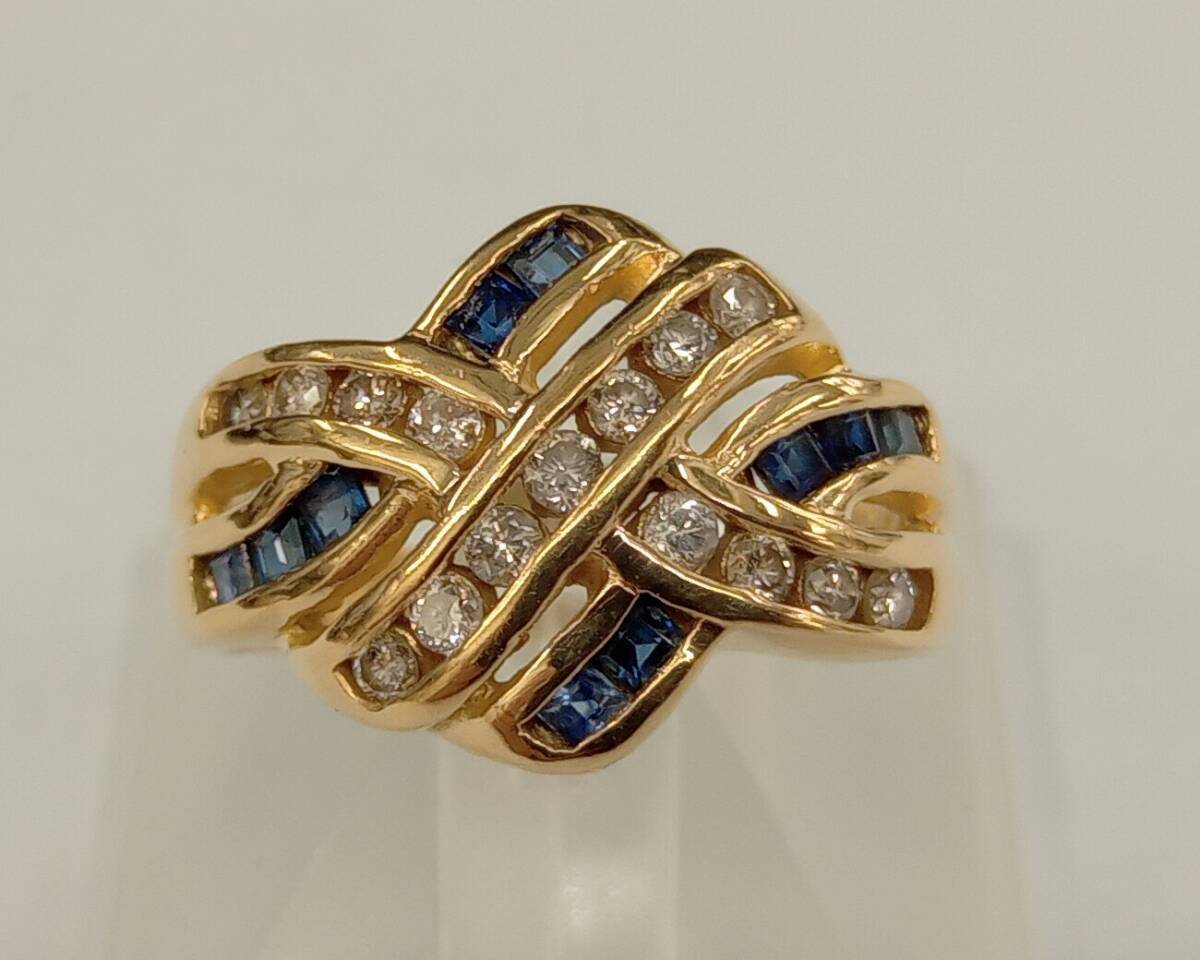 全信頼を寄せる 8号 ゴールド 18金 K18 リング #8 店舗受取可 0.29ct ダイヤモンド 4.3g その他