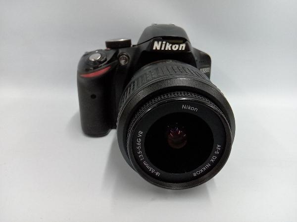 Nikon D3200 18-55 VR レンズキット (ブラック) 1:3.5-5.6G ※難あり_画像3