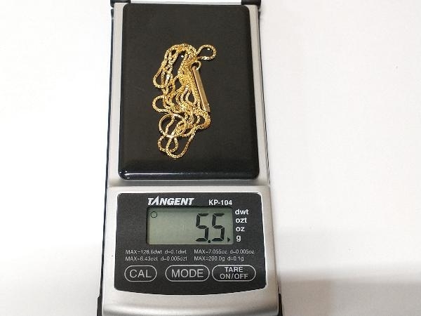 GUCCI グッチ K18 ゴールド 全長約54cm 総重量約5.5g ラリアットネックレス ブランドアクセサリー ネックレス_画像6
