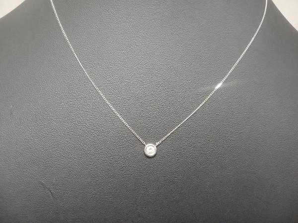 全ての 【ダイヤ付ネックレス】Pt850/ダイヤ0.15ct /40㎝/1.8g ネックレス プラチナ
