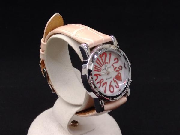 AMORE DOLCE アモーレドルチェ AD12302 アナログ 腕時計 ハート 飾り欠品 ベルト使用感 クォーツ_画像3