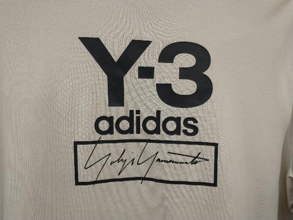 Y-3 ワイスリー 半袖Tシャツ M STACKED LOGO SS TEE FJ0410 XSサイズ Adidas ベージュ 店舗受取可_画像2
