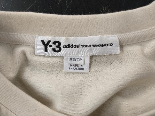 Y-3 ワイスリー 半袖Tシャツ M STACKED LOGO SS TEE FJ0410 XSサイズ Adidas ベージュ 店舗受取可_画像4