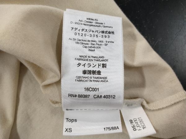 Y-3 ワイスリー 半袖Tシャツ M STACKED LOGO SS TEE FJ0410 XSサイズ Adidas ベージュ 店舗受取可_画像6