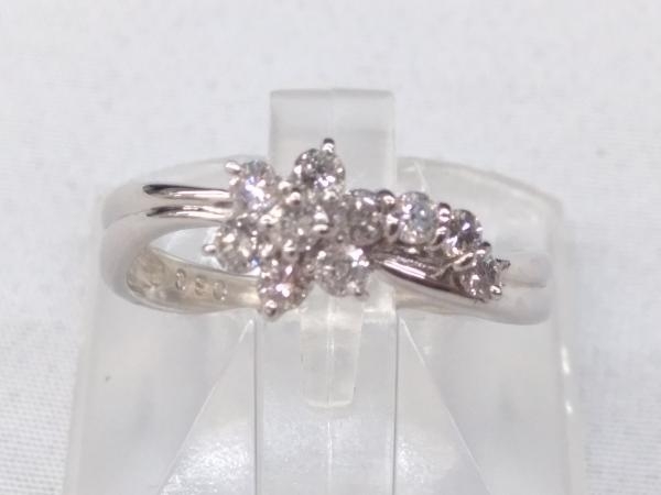 Pt900／天然ダイヤモンド プラチナ ＃11 D0.3ct 2.83g リング 指輪アクセサリー ソーティング付き_画像2