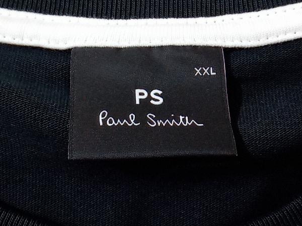 P S Paul Smith ポールスミス HAPPY コットンTシャツ ロンT 長袖 サイズ：XXL ブラック_画像4