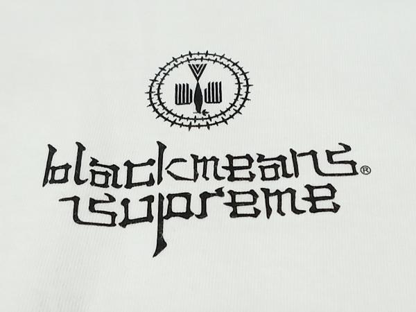 ホワイト Supreme × Blackmeans／23AW Blackmeans L／S Tee／背面シミあり 長袖Tシャツ_画像5