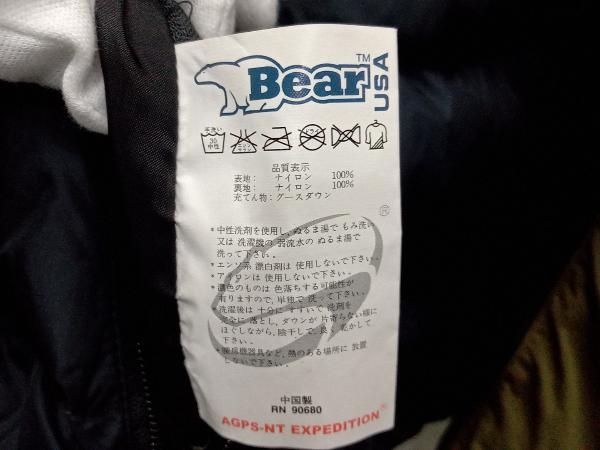 Bear USA ベアー リバーシブル ダウンジャケット サイズМ ブラック/モスグリーン 黒 緑糸 メンズ 冬_画像7