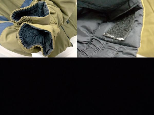 Bear USA ベアー リバーシブル ダウンジャケット サイズМ ブラック/モスグリーン 黒 緑糸 メンズ 冬_画像9