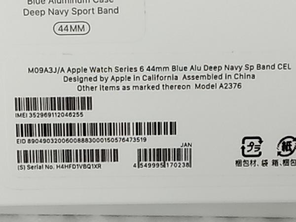  прекрасный товар Apple Apple Watch Series 6[44mm Cellular модель голубой aluminium кейс ] смарт-часы 