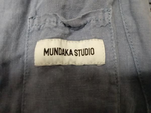 MUNDAKA STUDIO 19-011-050-0000-1-0 カーディガン ムンダカスタジオ サイズL ブルー 店舗受取可_画像3