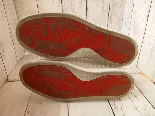 Christian Louboutin クリスチャン ルブタン PIK BOAT FLAT CALF 22.5 スニーカー メンズ_画像4