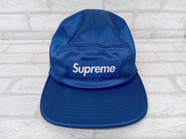 Supreme RAISED LOGO PATCH CAMP CAP シュプリーム ボックスロゴ キャップ 帽子 ブルー メンズ サイズ調節可能 ストリート_画像1