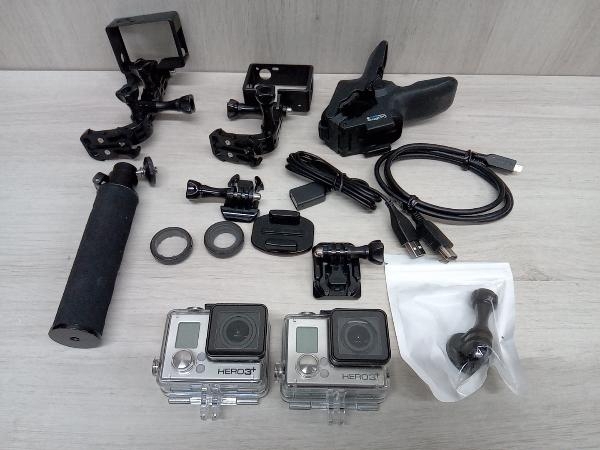 現状品 GoPro HERO3+ シルバーエディション ウェアラブルカメラ 2個セットの画像1