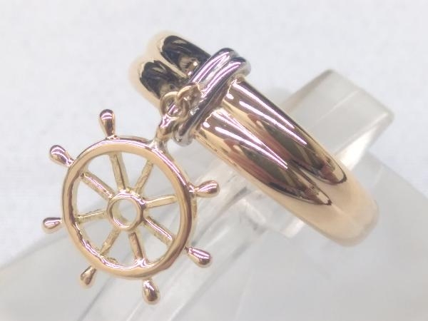 クリスマスツリー特価! 2.85g #9 プラチナ イエローゴールド K18/Pt900 リング アクセサリー 指輪 イエローゴールド