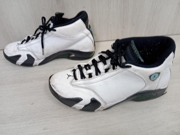 現状品 NIKE AIR JORDAN14 OXIDIZED GREEN スニーカー 27cm ホワイト 487471-106_画像2