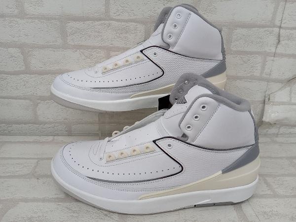 美品 NIKE AIR JORDAN 2 RETRO DR8884-100 ナイキ エアジョーダン レトロ ハイカットスニーカー メンズ ホワイト ストリート 28cm 箱付き_画像2