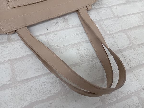 SWU MULTIWAY TOTE BAG スゥ トートバッグ ショルダーバッグ マザーズバッグ レディース ベージュ レザー 2way カジュアル 状態考慮_画像4