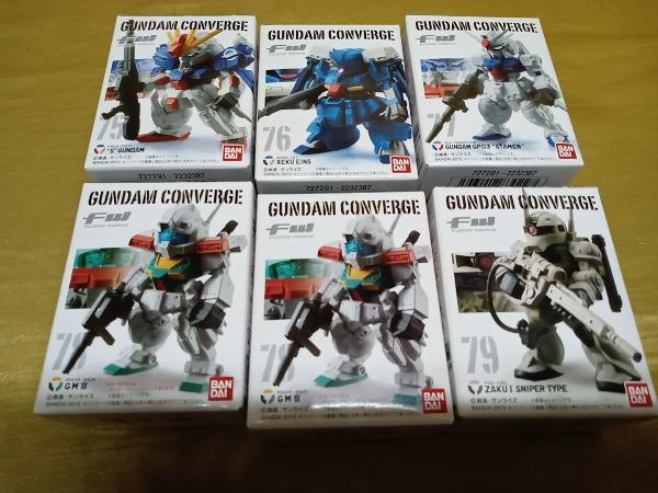 GUNDAM CONVERGE S GUNDAM XEKU EINS STAMEN GMⅢ ZAKU I SNIPER TYPE　フィギュア 6点セット 食玩_画像1