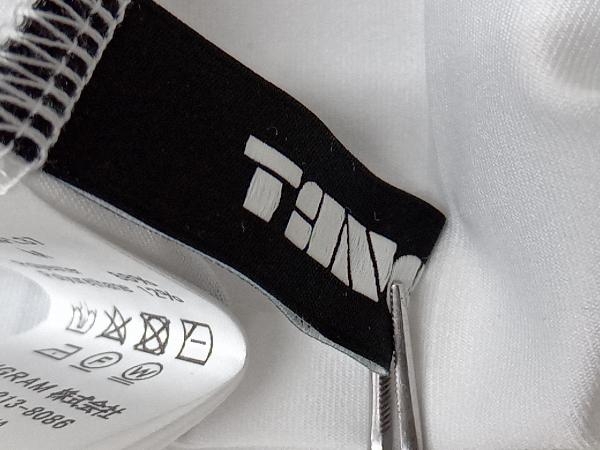 TANGRAM TGS-MPL37 タングラム ワンスナップ ビッグシルエットポロ ビッグロゴ 半袖ポロシャツ ホワイト ブラック メンズ M ゴルフの画像4