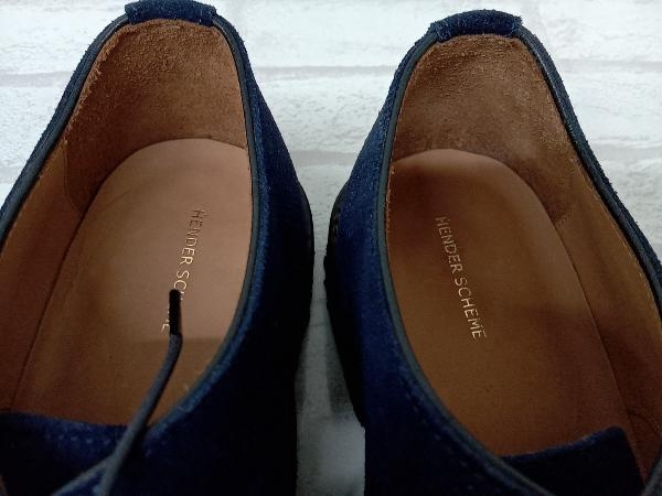 Hender Scheme エンダースキーマ ドレスシューズ レザー ネイビー メンズ サイズ5 状態考慮_画像7