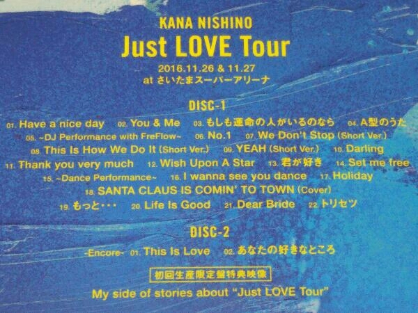 【DVD】西野カナ Just LOVE Tour(初回生産限定版)_画像4