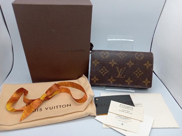 LOUIS VUITTON モノグラム CA006 ポルトフォイユ・トレゾール ミディアム財布 箱付 M61736_画像2