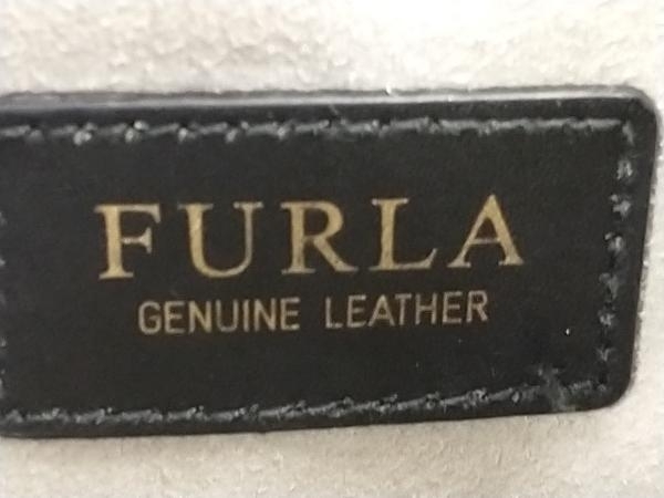 FURLA フルラ 巾着 ハンドバッグ ショルダーストラップ無 グレー_画像7